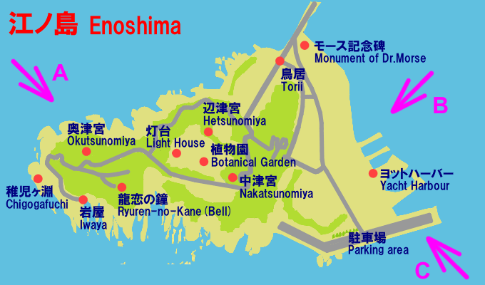 [Map of Enoshima]